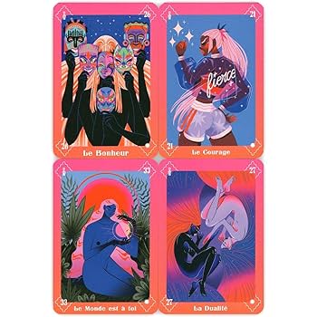 ✨豪華なネオンピンクエッジ✨サイケでおしゃれなオラクルカード！タロットカード Amazon.co.jp: ?豪華なネオンピンクエッジ?サイケでおしゃれな